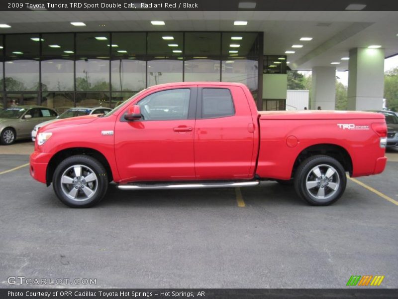 Radiant Red / Black 2009 Toyota Tundra TRD Sport Double Cab