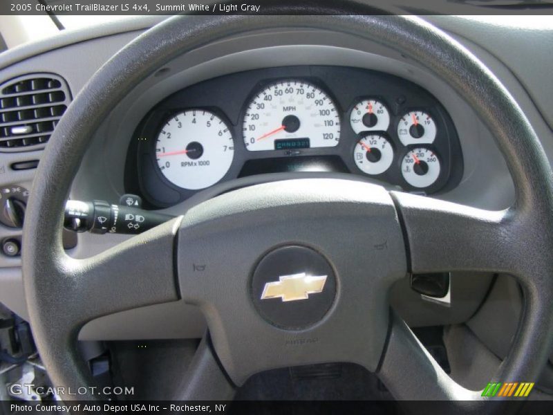 Summit White / Light Gray 2005 Chevrolet TrailBlazer LS 4x4