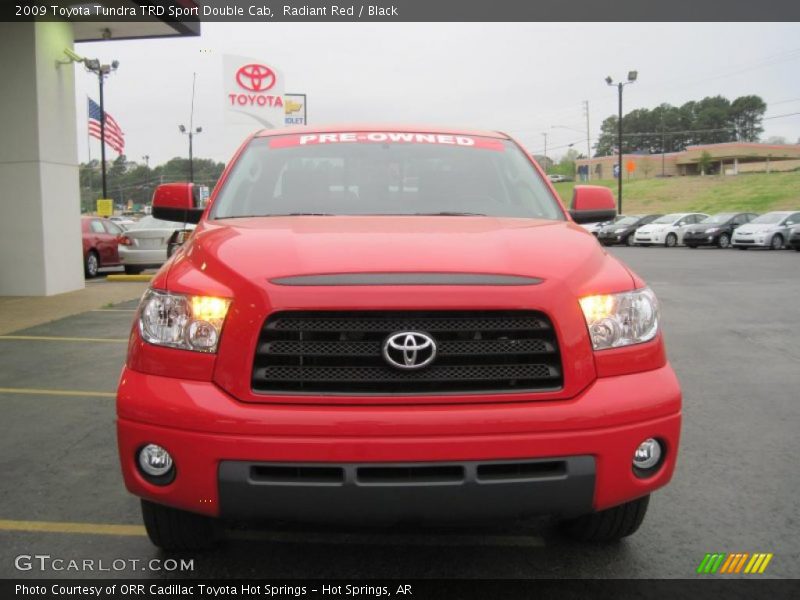 Radiant Red / Black 2009 Toyota Tundra TRD Sport Double Cab