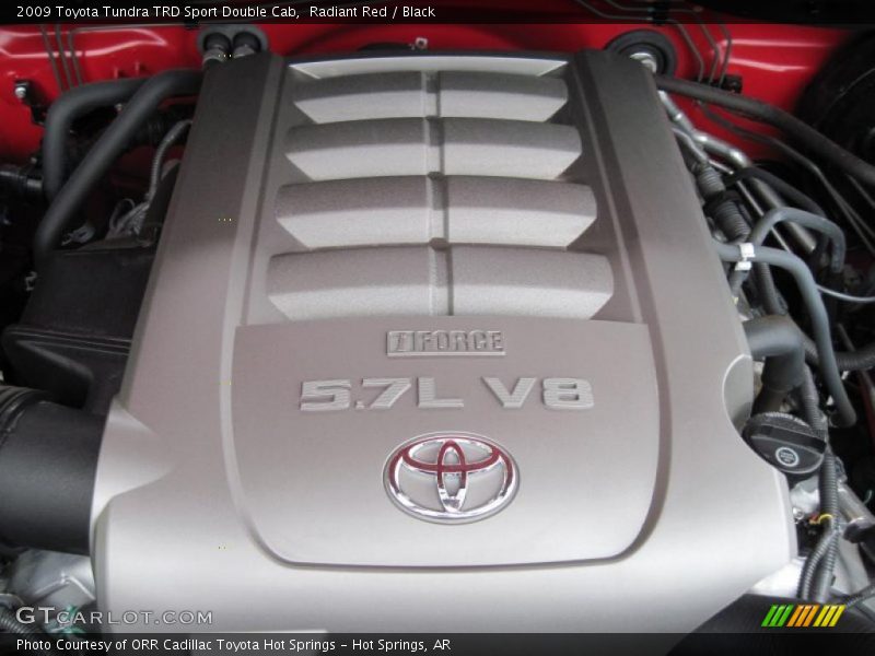Radiant Red / Black 2009 Toyota Tundra TRD Sport Double Cab