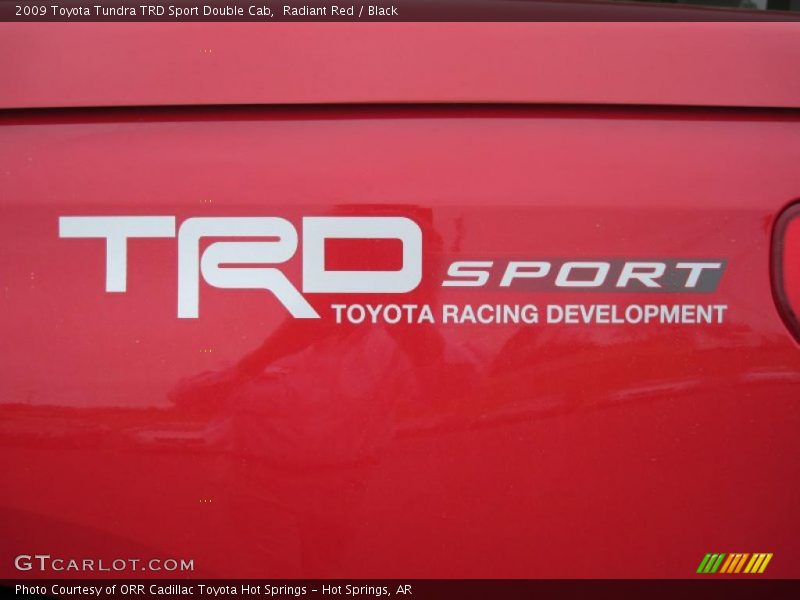 Radiant Red / Black 2009 Toyota Tundra TRD Sport Double Cab