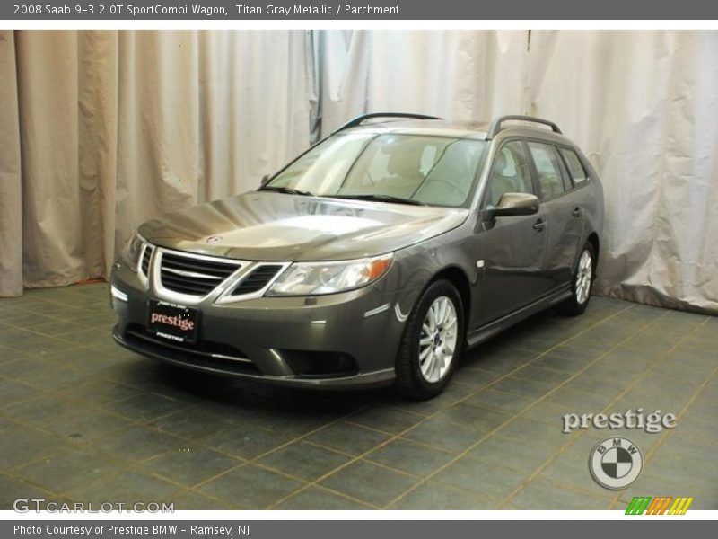 Titan Gray Metallic / Parchment 2008 Saab 9-3 2.0T SportCombi Wagon