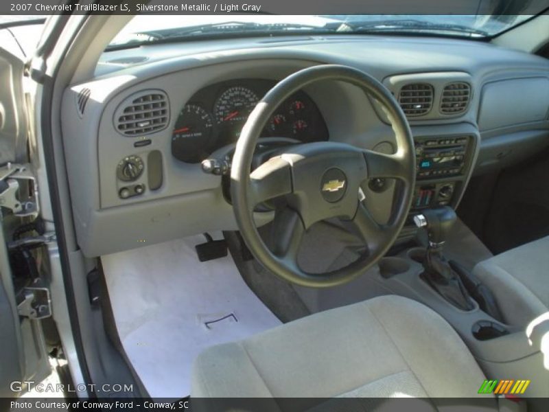 Silverstone Metallic / Light Gray 2007 Chevrolet TrailBlazer LS