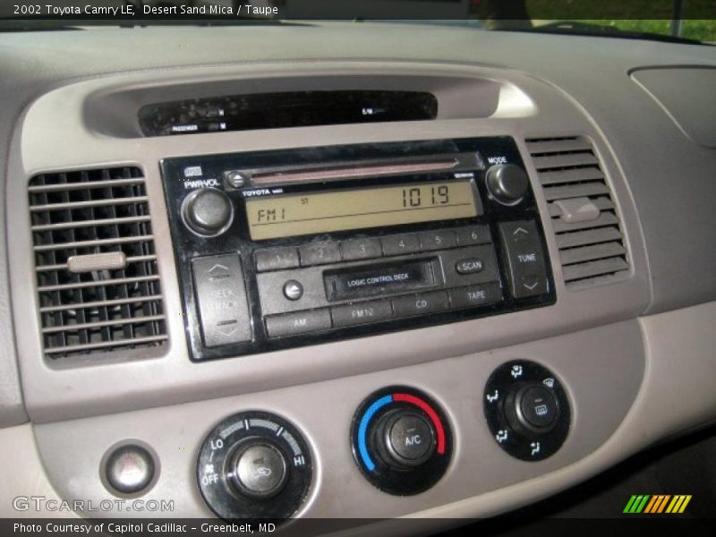Desert Sand Mica / Taupe 2002 Toyota Camry LE
