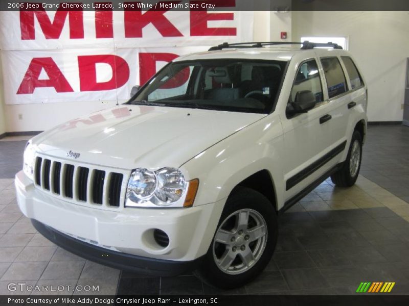 Stone White / Medium Slate Gray 2006 Jeep Grand Cherokee Laredo