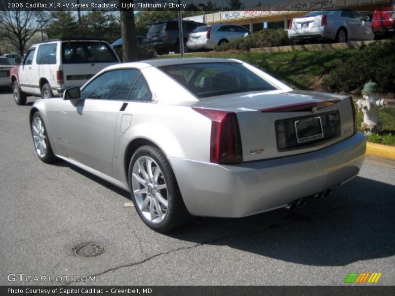Light Platinum / Ebony 2006 Cadillac XLR -V Series Roadster