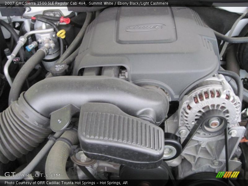 Summit White / Ebony Black/Light Cashmere 2007 GMC Sierra 1500 SLE Regular Cab 4x4