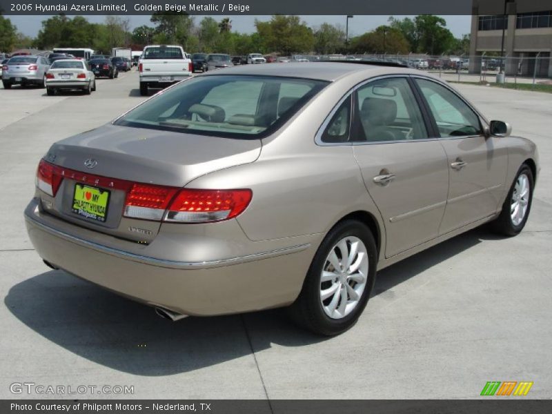 Golden Beige Metallic / Beige 2006 Hyundai Azera Limited