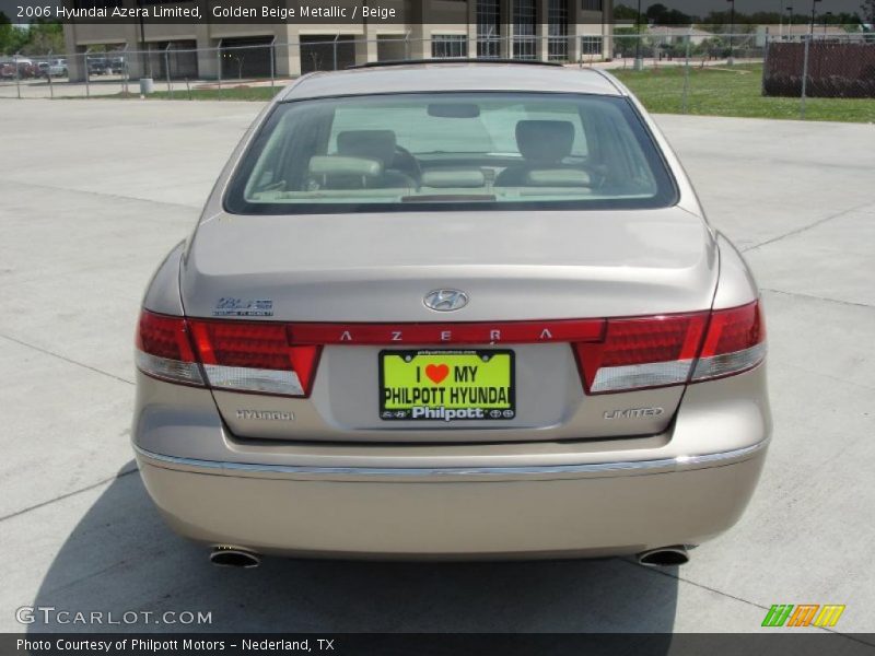 Golden Beige Metallic / Beige 2006 Hyundai Azera Limited