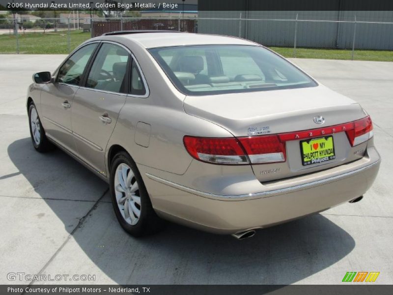Golden Beige Metallic / Beige 2006 Hyundai Azera Limited