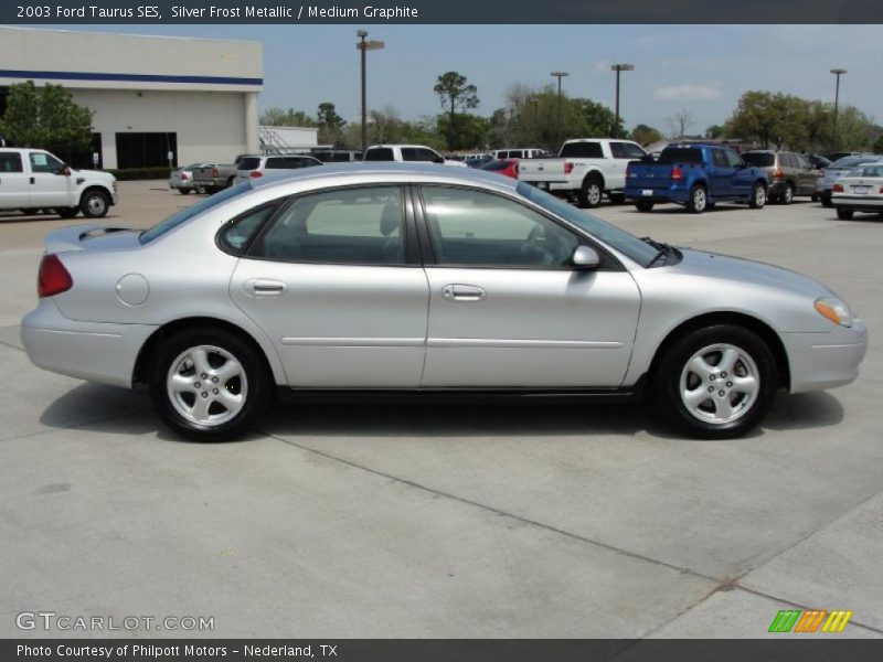 Silver Frost Metallic / Medium Graphite 2003 Ford Taurus SES
