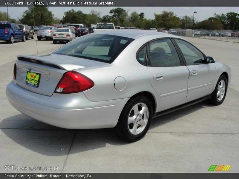 Silver Frost Metallic / Medium Graphite 2003 Ford Taurus SES