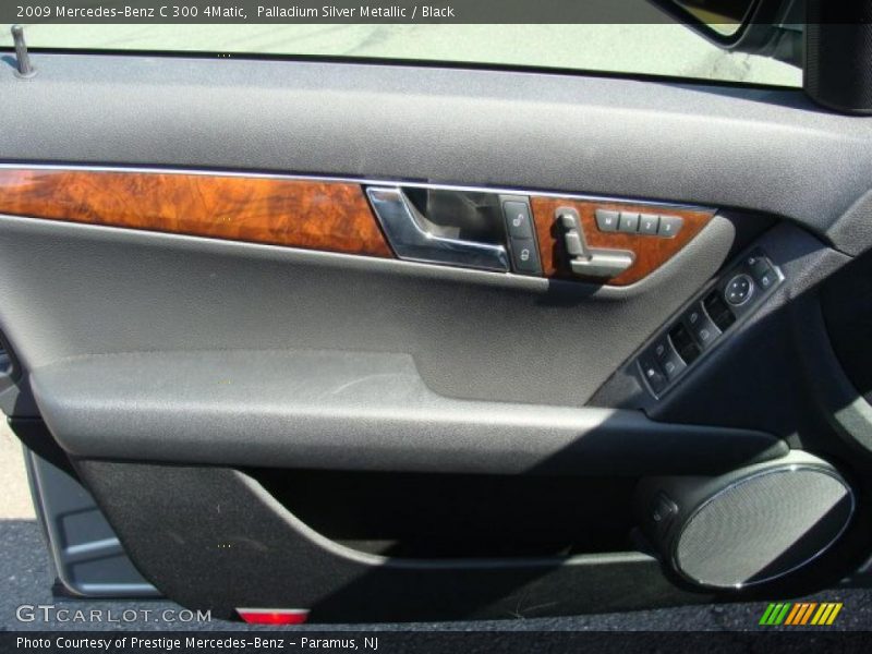 Palladium Silver Metallic / Black 2009 Mercedes-Benz C 300 4Matic
