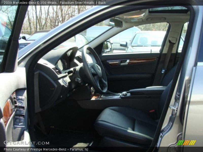 Palladium Silver Metallic / Black 2009 Mercedes-Benz C 300 4Matic
