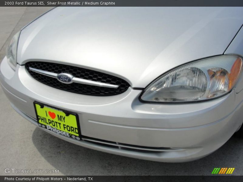 Silver Frost Metallic / Medium Graphite 2003 Ford Taurus SES