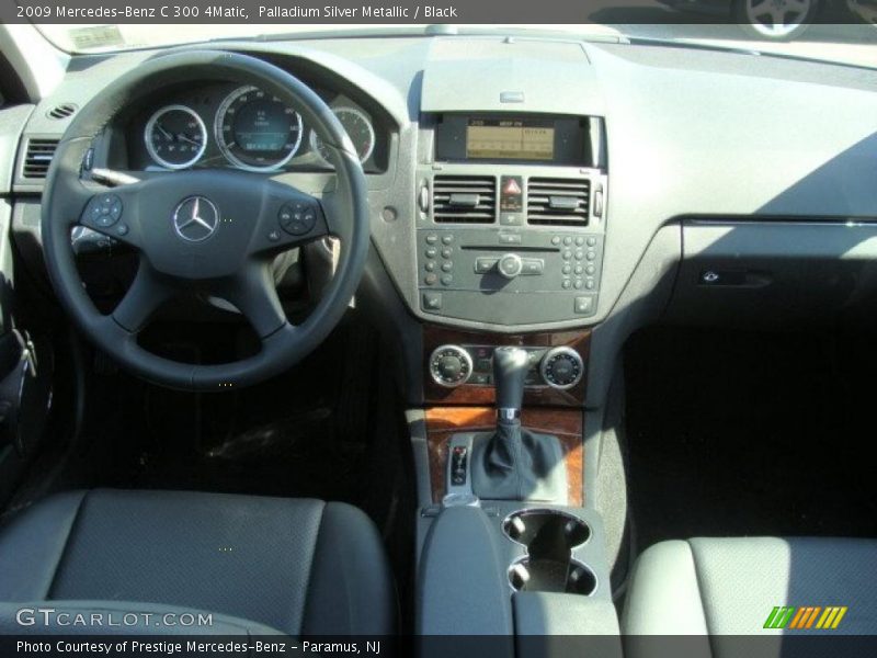 Palladium Silver Metallic / Black 2009 Mercedes-Benz C 300 4Matic