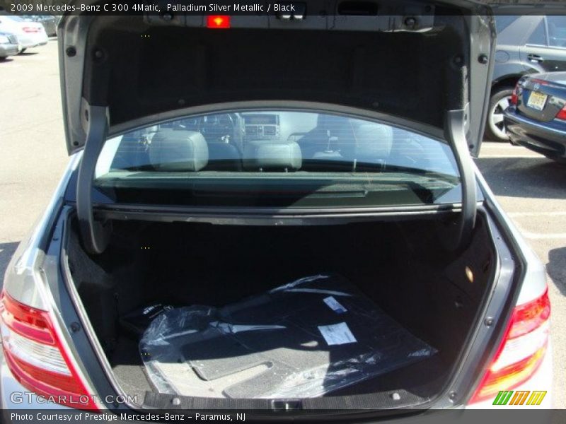 Palladium Silver Metallic / Black 2009 Mercedes-Benz C 300 4Matic