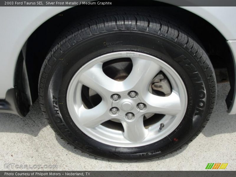 Silver Frost Metallic / Medium Graphite 2003 Ford Taurus SES