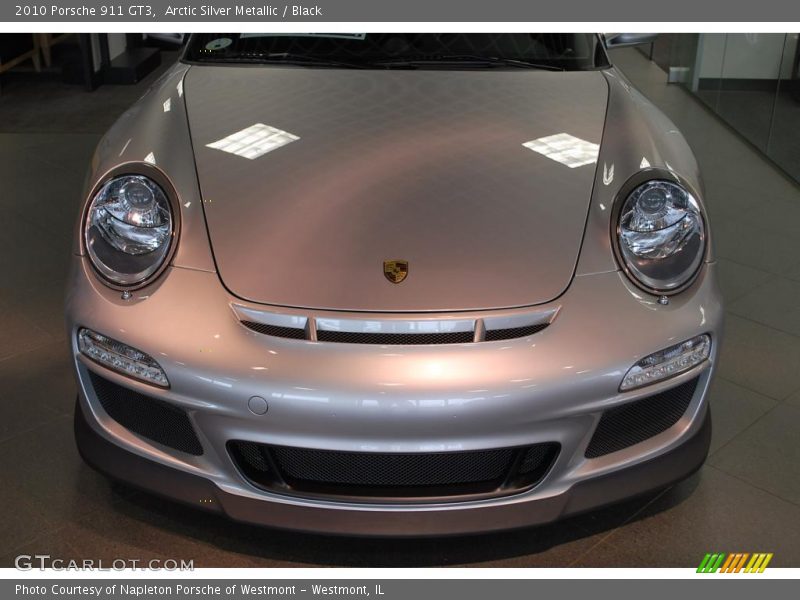 Arctic Silver Metallic / Black 2010 Porsche 911 GT3