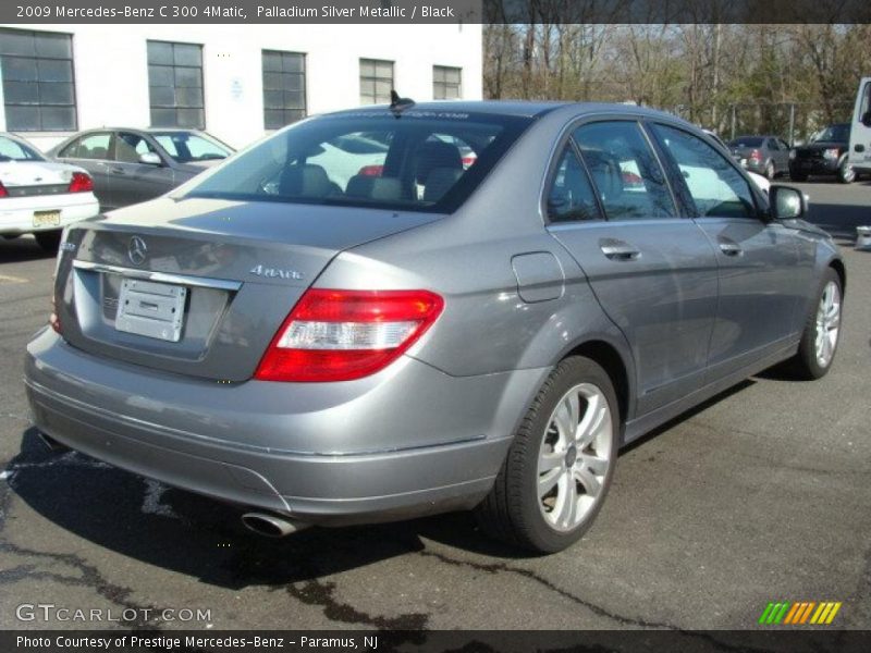 Palladium Silver Metallic / Black 2009 Mercedes-Benz C 300 4Matic