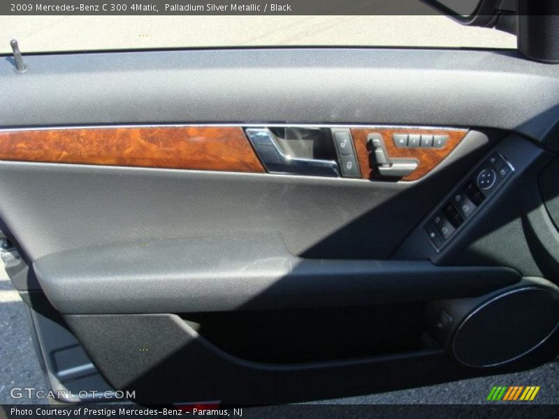 Palladium Silver Metallic / Black 2009 Mercedes-Benz C 300 4Matic