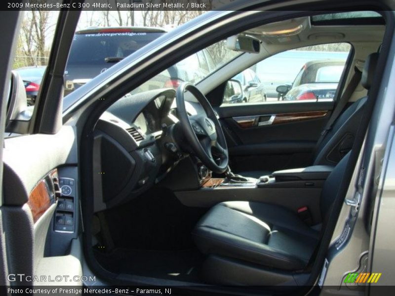 Palladium Silver Metallic / Black 2009 Mercedes-Benz C 300 4Matic