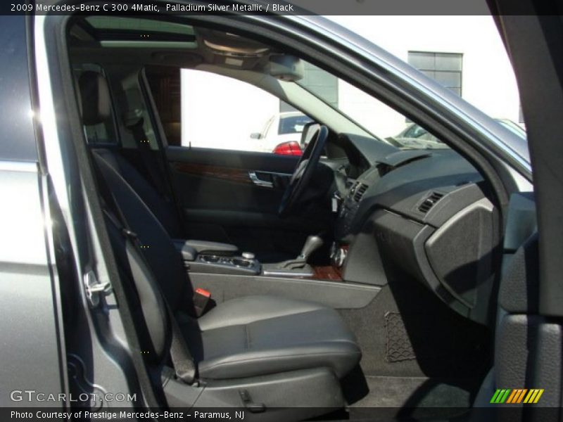 Palladium Silver Metallic / Black 2009 Mercedes-Benz C 300 4Matic