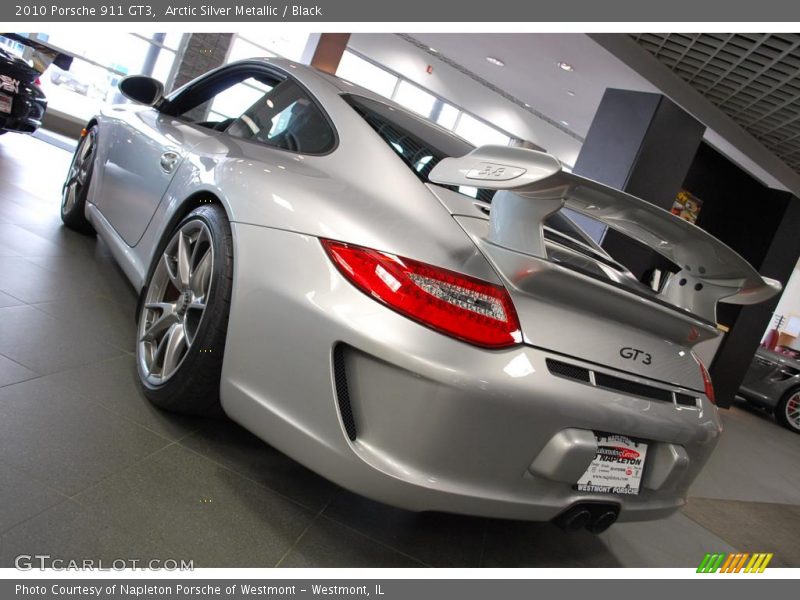 Arctic Silver Metallic / Black 2010 Porsche 911 GT3