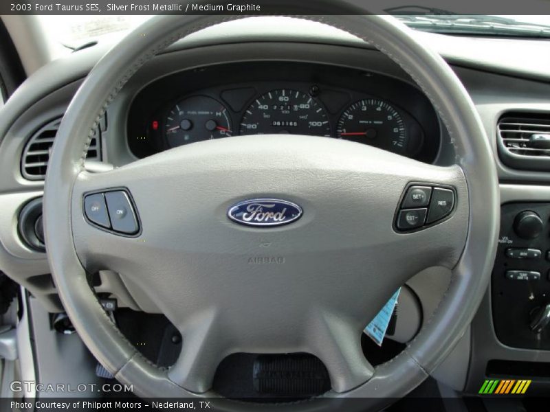 Silver Frost Metallic / Medium Graphite 2003 Ford Taurus SES