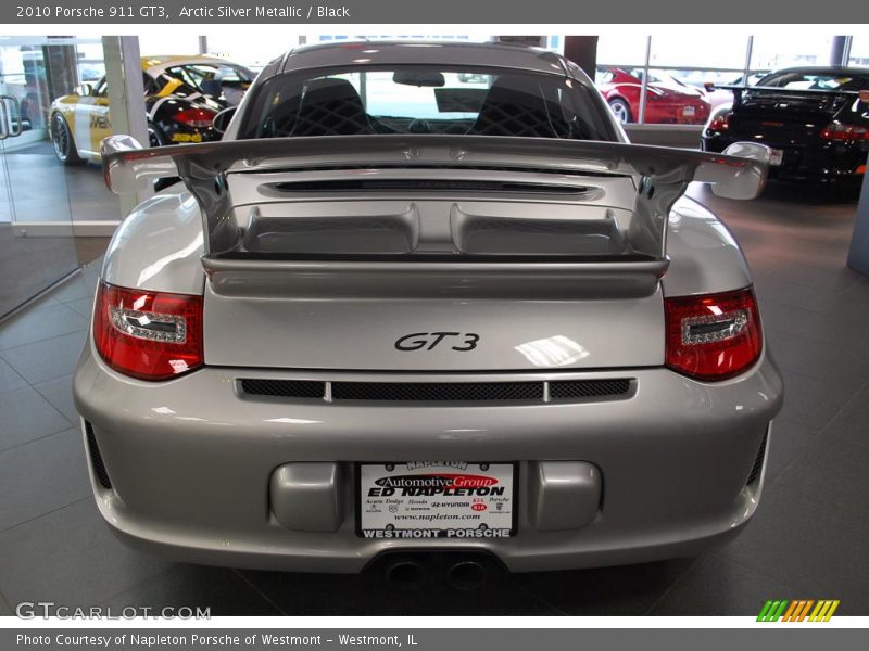 Arctic Silver Metallic / Black 2010 Porsche 911 GT3