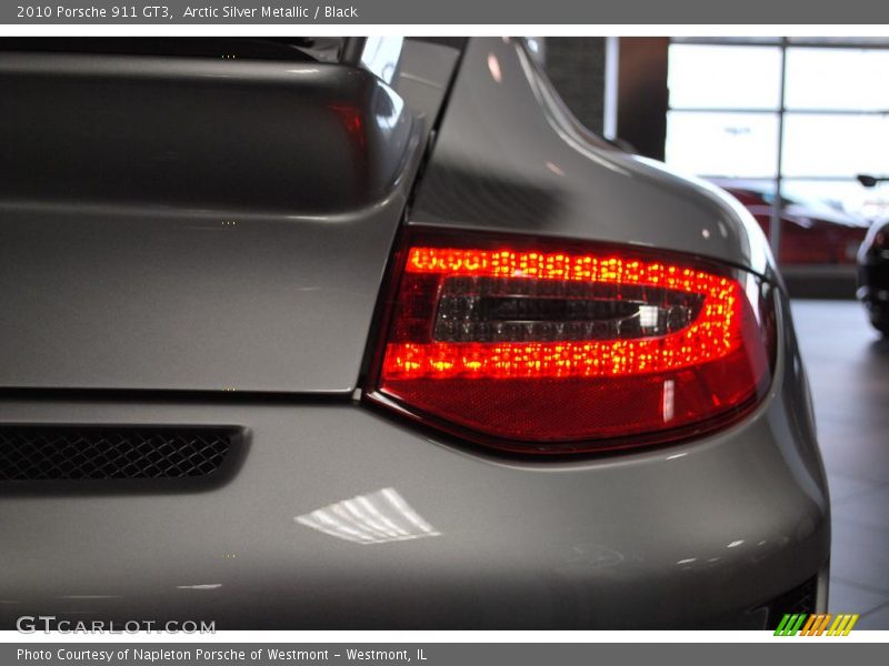 Arctic Silver Metallic / Black 2010 Porsche 911 GT3
