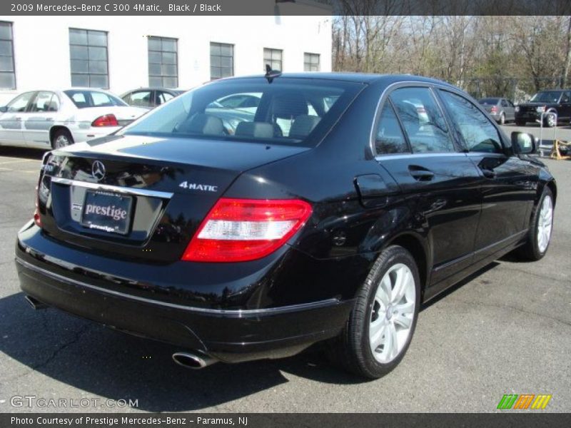 Black / Black 2009 Mercedes-Benz C 300 4Matic