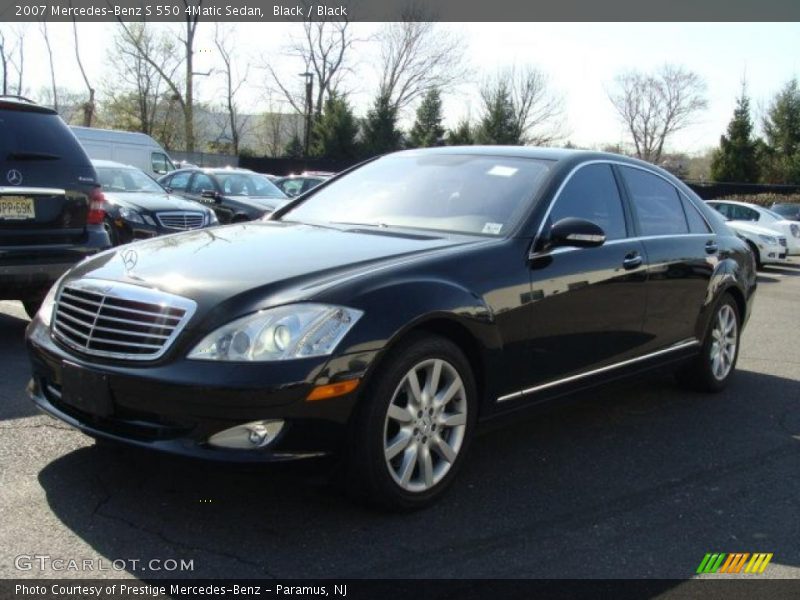 Black / Black 2007 Mercedes-Benz S 550 4Matic Sedan