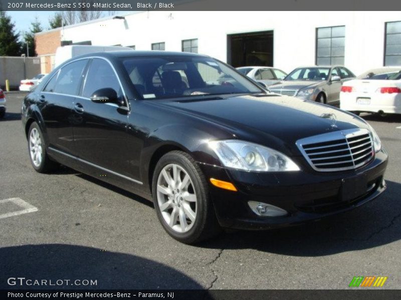 Black / Black 2007 Mercedes-Benz S 550 4Matic Sedan