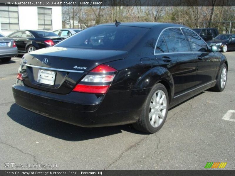 Black / Black 2007 Mercedes-Benz S 550 4Matic Sedan