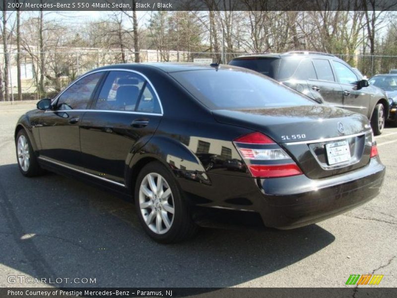 Black / Black 2007 Mercedes-Benz S 550 4Matic Sedan