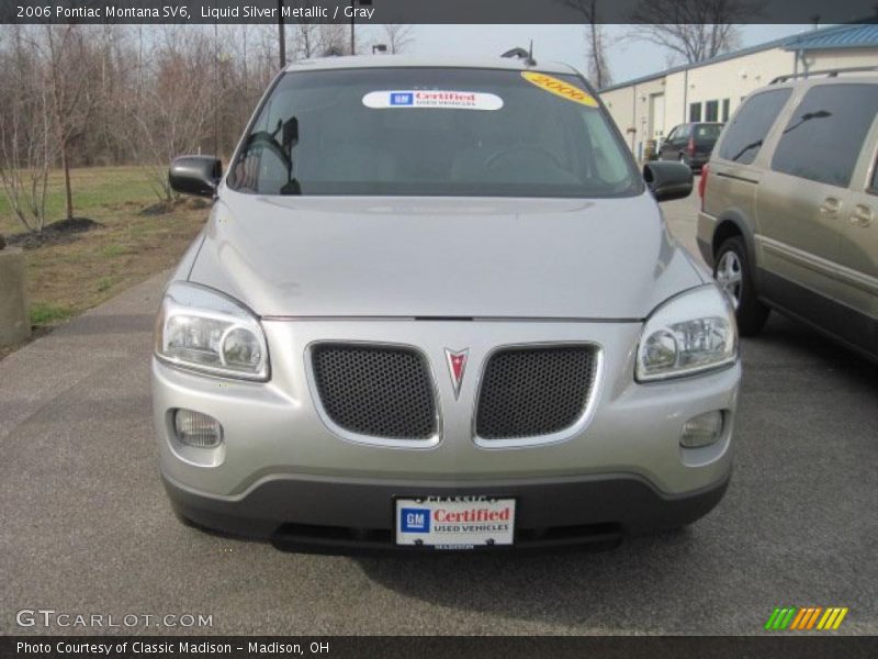 Liquid Silver Metallic / Gray 2006 Pontiac Montana SV6