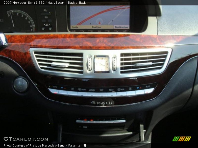 Black / Black 2007 Mercedes-Benz S 550 4Matic Sedan