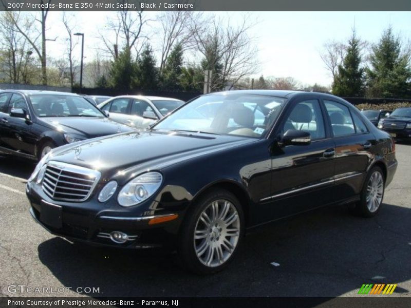 Black / Cashmere 2007 Mercedes-Benz E 350 4Matic Sedan