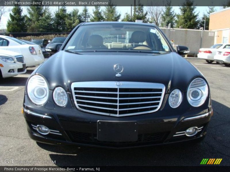 Black / Cashmere 2007 Mercedes-Benz E 350 4Matic Sedan