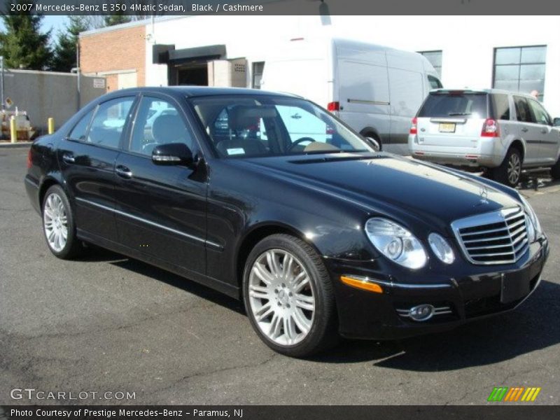 Black / Cashmere 2007 Mercedes-Benz E 350 4Matic Sedan