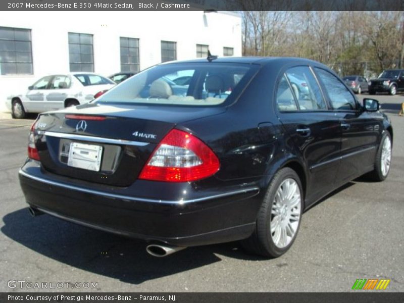 Black / Cashmere 2007 Mercedes-Benz E 350 4Matic Sedan