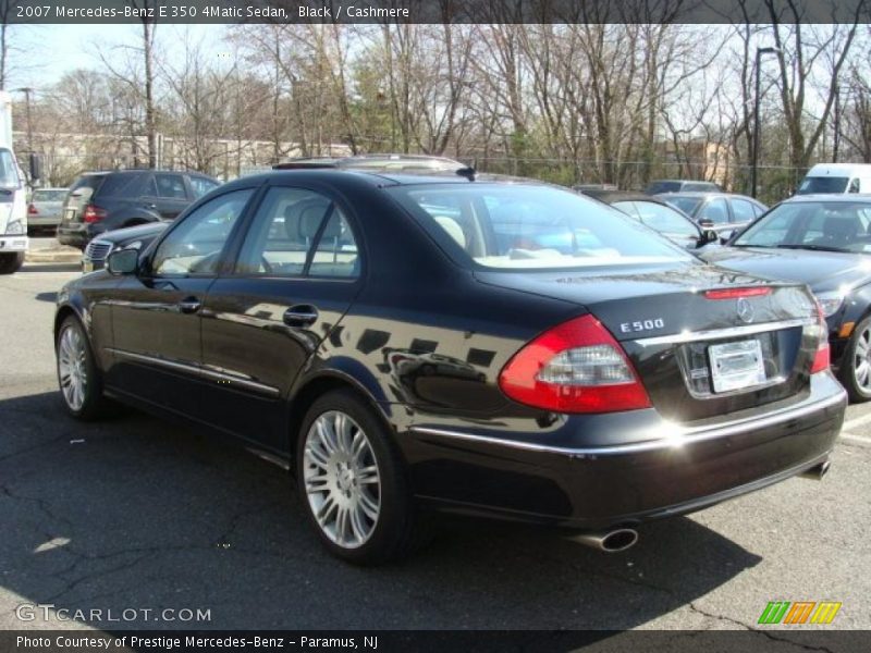 Black / Cashmere 2007 Mercedes-Benz E 350 4Matic Sedan