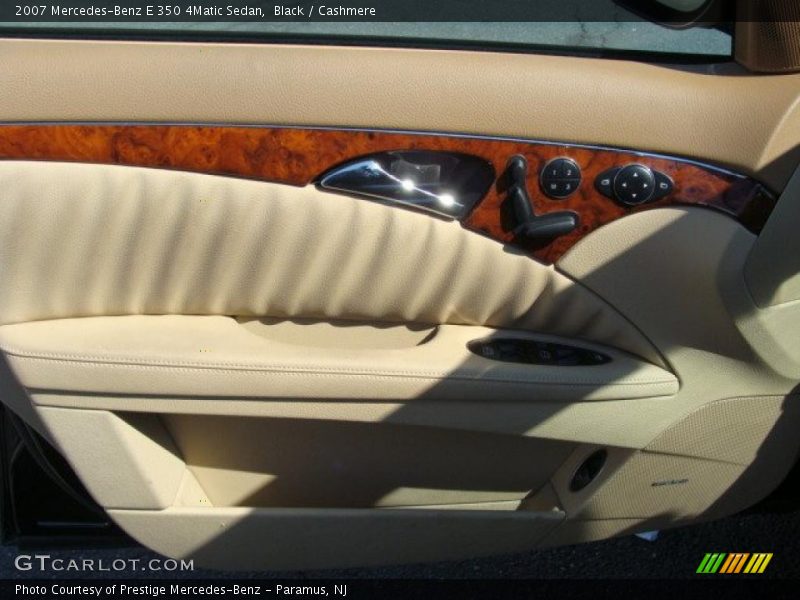 Black / Cashmere 2007 Mercedes-Benz E 350 4Matic Sedan