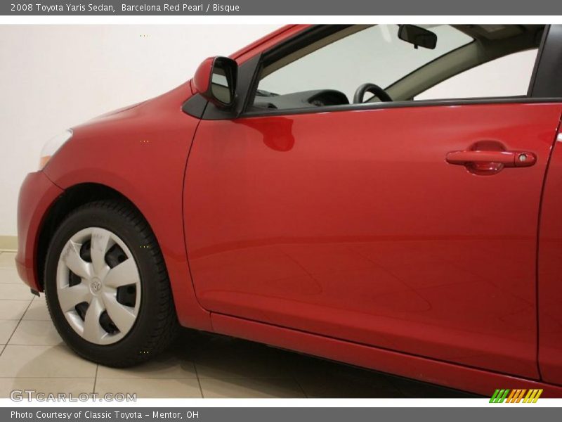 Barcelona Red Pearl / Bisque 2008 Toyota Yaris Sedan