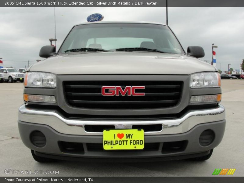 Silver Birch Metallic / Dark Pewter 2005 GMC Sierra 1500 Work Truck Extended Cab