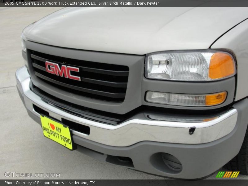 Silver Birch Metallic / Dark Pewter 2005 GMC Sierra 1500 Work Truck Extended Cab