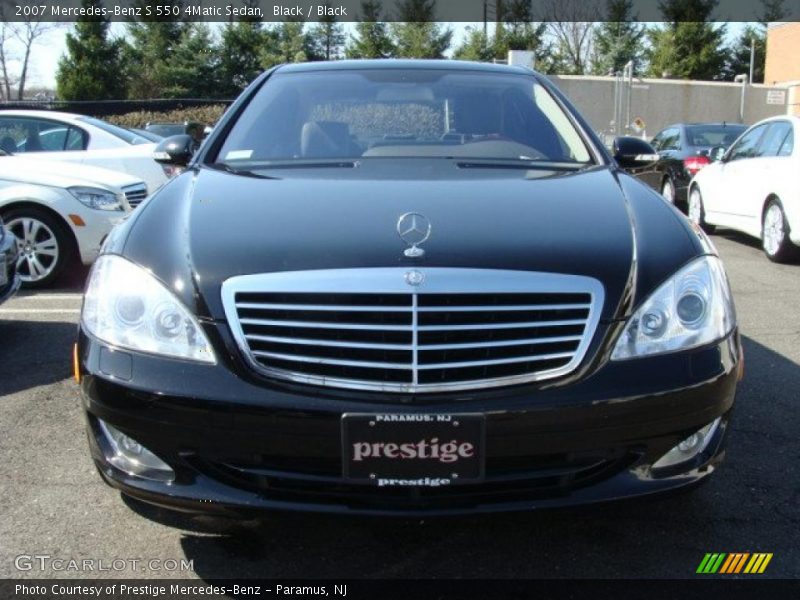 Black / Black 2007 Mercedes-Benz S 550 4Matic Sedan