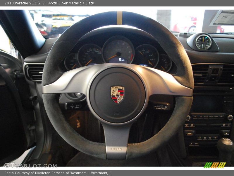 Arctic Silver Metallic / Black 2010 Porsche 911 GT3