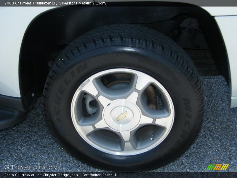 Silverstone Metallic / Ebony 2008 Chevrolet TrailBlazer LT